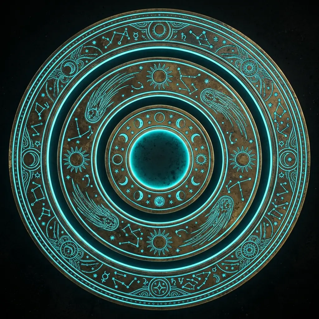 Brass Rings Texture